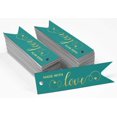 thumbnail image 2 of Inkdotpot Made With Love Text Bottle Tag Real Gold Foil Favor Hang Tags Pack Of 50, 2 of 6