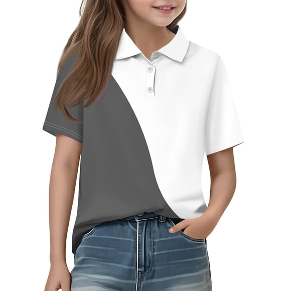 FDDMis Juniors Tops for Teen Girls Cute Baby Tees Girls Tshirts Girls White Shirt Girls Clothes Size 10 12 Baby Clothes for Girls Baby Girl Clothes, Black 13-14 Years