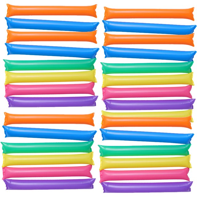 30Pcs Thunder Sticks Inflatable Boom Sticks Cheering Sticks Cheerleading Spirit Stick