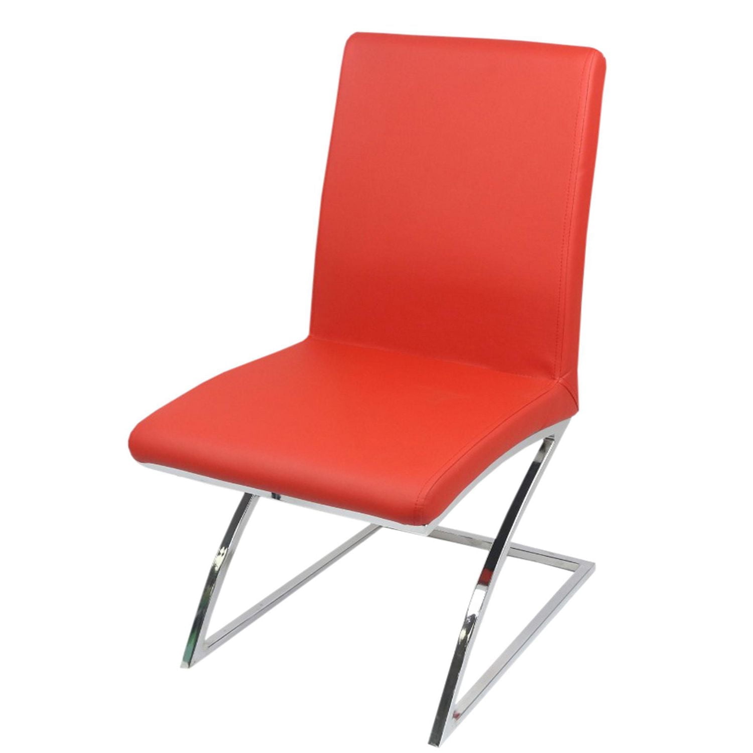 Chaise de salle à manger canadienne Monalisa rouge (Ensemble de 2)