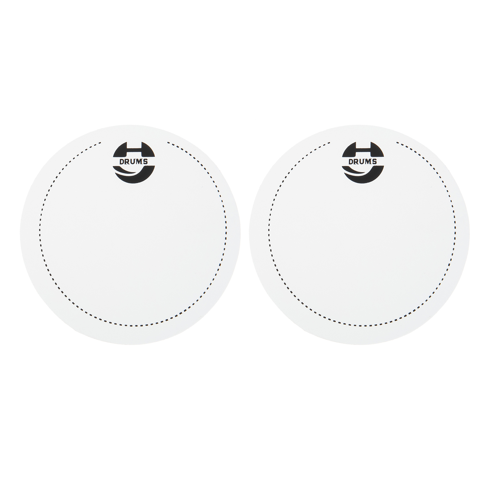 FRCOLOR Drum Kit Supplies 2Pcs Percussion Drum Set Anti-collision Reinforcement Sticker Single Step Sticker,2.56"X2.56"X0.04"