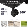 thumbnail image 3 of Halicool Expandable Carry on Luggage with Wheels, Hard Shell ABS Suitcase with Spinner Wheels, Lightweight Expandable Rolling Suit Case with TSA Lock, 20 Inch Black, 3 of 9