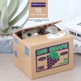 thumbnail image 1 of Fun Electric Grey Cat Money Stealing Bank: Interactive Light & Sound Kids Piggy Bank, Unique Cartoon Design, Durable Plastic-Resin Material, Easy-to-Use Coin Storage Toy, Perfect Birthday/Party Gift, 1 of 6