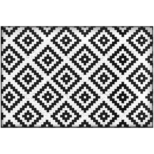 Reversible Outdoor Polypropylene Floor Mat - Waterproof Terrace Carpet for Patio, Beach, RV (50x80cm/40x60cm)