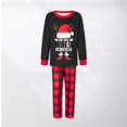 thumbnail image 2 of 2 Piece Matching Set Letter Printed Patchwork  Homewear Suits (Black S Men ), 2 of 8