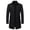 Style2-Black jackets for men, variant on Mceream Men's Wool Pea Coat Notched Collar Single Breasted Overcoat Button Down Warm Winter Trench Coat Plus Size Outwear Chamarras De Trabajo Para Hombre Black L