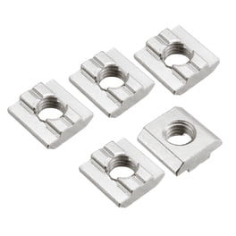 DMiotech 10-Pack 3030 Series Sliding T-Slot Nut – M3 Half-Round Roll-in Tee Nuts For Aluminum Extrusion & 3D Printers