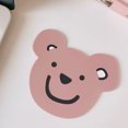 thumbnail image 4 of Drinks Cup Coaster Silicone Cartoon Animal Cute Lightweight Prevent Sliding Colorful Cup Mat Bear, 4 of 5