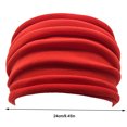 thumbnail image 4 of ziyahi 1PC Foldable Yoga Headband Nonslip Elastic Stretch Hairband Turban Running Red 1Set, 4 of 6