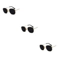 thumbnail image 4 of Redempat Fashionable Polarized Lens Small Frame Sun Glasses For Trendy Style gold black gray C2 3Set, 4 of 6