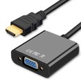 thumbnail image 2 of 1080P HD Multimedia Interface to VGA Adapter with Gold-Plated Anti-Rust Connectors, Plug-and-Play, Multiple Shielding for Stable Clear Video, ABS Housing, 3.5mm Audio Port, 15cm Cable, Compatible, 2 of 6