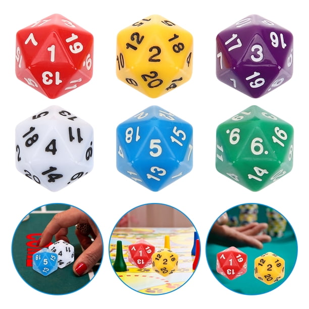 FRCOLOR 20 sided dice 12pcs Game Dice 20 Sided Dice Tabletop Dice