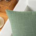 thumbnail image 2 of GHSDFBB Kevin Textile Set of 2 Sage Green Pillow Covers 20x20 Inch Farmhouse Boho Decorative Throw Pillow Covers Linen Cushion Covers for Sofa Couch Décor, 2 of 7