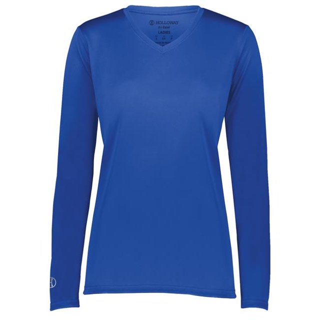 T-Shirt à Manches Longues pour Femme&44; Royal - Extra Large