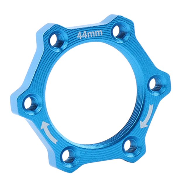 Vélo Fileté avant / Arrière Moyeu en Alliage d'Aluminium Rotor Rondelle Adaptateur de Bride - Bleu, Bleu
