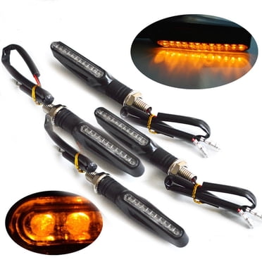 1 Pce Lampe Clignotante Universelle pour Feu de Signalisation de Moto Ambre
