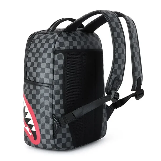 KEINXS Bape Shark Pu Leather Backpack Multi-Functional Large