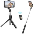 thumbnail image 1 of axGear Selfie Stick Tripod Stand with Bluetooth Wireless Remote Extendable Phone Holder, 1 of 8
