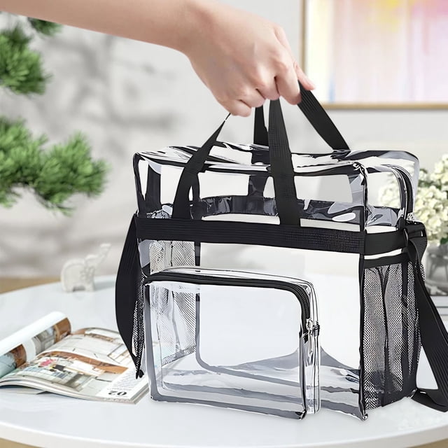 Birdeem Large Storage Bags,Large Storage Bags,Transparent Backpack Waterproofs Pvc Storage Bag Large Capacity Student Schoolbag Leisure Backpack,Clear Storage Bags,Large Capacity Backpack