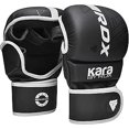 thumbnail image 1 of RDX Gants de Boxe MMA Grappling Muay Thaï Sparring Kickboxing KARA Blanc Mat, G/TG, 1 of 8