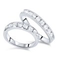 thumbnail image 1 of 2ct Diamond 14K White Gold His/Hers Wedding Ring Set, 1 of 1