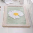 thumbnail image 4 of Becaristey Tapis de Bain Antidérapant et Très Absorbant Résistant à l'Usure et Durable Motif Marguerites Bleu, 4 of 6