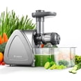 thumbnail image 2 of Cold Press Juicer, Aobosi Slow Masticating Juicer Machines with Reverse Function, Quiet Motor, High Juice Yield with Juice Jug & Brush for Cleaning, Gray, 2 of 8