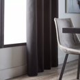thumbnail image 1 of Bouclair Black Quincy Panel Curtain 52x84 in (132x213 cm), 1 of 6