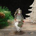 thumbnail image 2 of Christmas Decorations Double Pointed Sphere Christmas Tree Pendant Indoor Creative Transparent Light Emitting Led Christmas Ball, 2 of 4