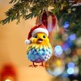 thumbnail image 4 of Meitianfacai Cute Rooster Car Pendant Home Tree Decoration Christmas Tree Ornament Home Decor, 4 of 6