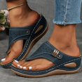 thumbnail image 2 of Dakaela Orthopedic Sandals for Women 2025 Arch Support Summer Slip on Slippers Dressy Flip Flops, 2 of 8