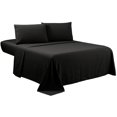 thumbnail image 1 of 1100 Thread Count 4 Piece Quality Sheet Set 27 Inch Deep Pocket 100% Egyptian Cotton Solid Pattern, 1 of 4