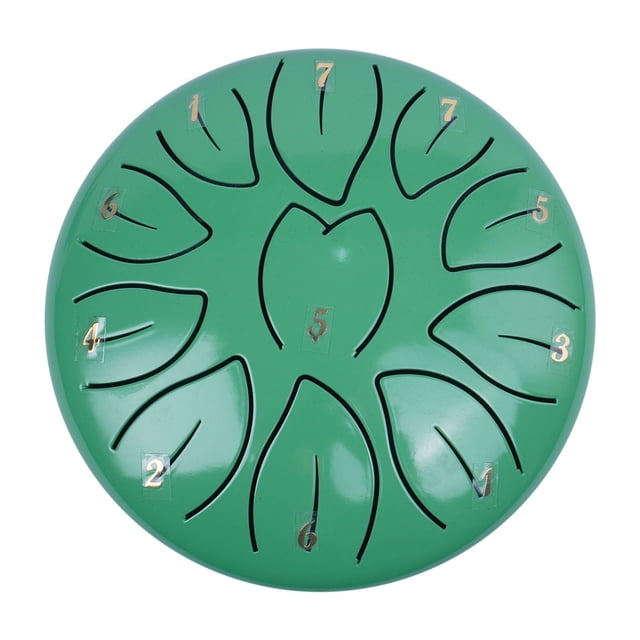 Steel Tongue Drum Garden Rain Drum 6-Inch 11 Note Rain Drum Outdoor Steel Tongue Drum Children's Tongue Drum Hand Drum Sound Drum Bell Qin Instrument Hand Drum Outdoor Garden Lights