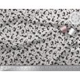 thumbnail image 3 of Soimoi Polyester Crepe Fabric Stripe & Cat Animal Decor Fabric Printed Yard 42 Inch Wide, 3 of 3