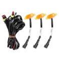 thumbnail image 2 of Car Grille Light Bumper Grille Lamp Grill Light Replacement Front Grille Light Grille Light For  3pcs Car Grille Light With Harness High Brightness Fit For    2010-2014 2017-up, 2 of 8