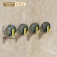 thumbnail image 1 of Vaidha 4pc Punch- Wall-mounted Bag Hook Door Back Storage Hanger Strong Seamless Hook Headphone Rack, 1 of 5