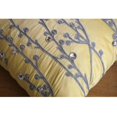 thumbnail image 3 of Yellow Pillow Shams, Willow Design Pillow Shams, 24x24 inch (60x60 cm) Pillow Sham, Square Silk Pillow Shams, Contemporary Pillow Shams, Floral Pattern - Yellow Crystal Willow, 3 of 4
