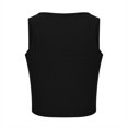 thumbnail image 3 of Timegard Tank Tops for Women Ribbed Square Neck Sleeveless Slim Comfy Cropped Tops Tee Summer Fashion, 3 of 5