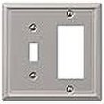 thumbnail image 3 of Amerelle 149TRBN Chelsea 1 Toggle &amp; 1 Rocker-GFCI Wall Plate  Brushed Nickel, 3 of 3