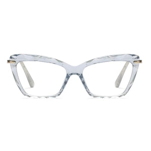 Womens Cat Eye Reading Glasses Fashion Crystal Eyewear Frame (Blue,1.5)