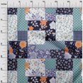thumbnail image 3 of oneOone Georgette Viscose Dark Navy Blue Fabric Asian Floral Mix Patch Sewing Craft Projects Fabric Prints By Yard 42 Inch Wide, 3 of 4