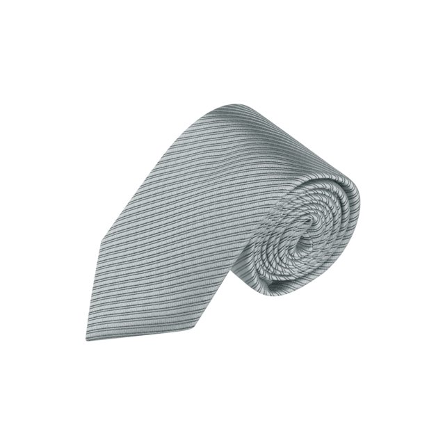 INSPIRE CHIC Men's Solid Color Narrow Stripes Necktie Graduation Suit Formal Ties Cement Grey