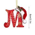 thumbnail image 4 of LSLJS 26 Letters Christmas Tree Decoration Pendant Christmas Tree Ornaments Personalized DIY Christmas Ornaments Christmas Decorations Xmas Tree Hanging Decor, 4 of 5