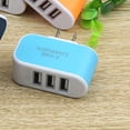 thumbnail image 3 of Universal Candy Color 3 USB Multi-Port Wall Charger US ; Wall power adapter Plug Wall Adapter Cube Block AC 110-220V 5V, 3 of 3
