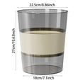 thumbnail image 2 of Rubbish Bags Product Category 3 Piece Modular Can for Home Use with Large Capacity and Minimalist Design Versatile Garbage Solution for Room Spaces 3PCS, 2 of 5