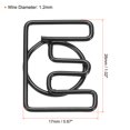 thumbnail image 2 of Unique Bargains Paper Clip Coated Letter E Shape Bookmarks, Black, 100 Count, 2 of 6