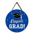 thumbnail image 2 of Graduation Party Door Sign | Wooden Hanging Plaque for Graduation Season Decor | Congratulations Graduate Wall Decoration | 30cm Circular Sign for Home, Party Table, or Yard, 2 of 5