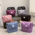 thumbnail image 2 of Sac de Sport Pliable pour Femme, Portable, Grande Capacité, Maternité, Rangement, Voyage, Sac de Sport 03, 2 of 6