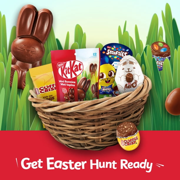 Assorted Hide Me Eggs, Miniature Egg-Shaped KITKAT, SMARTIES