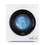 Black + Decker BCED26 Compact Dryer for Standard Wall Outlet, Small, 5 Modes, Load Volume 8.8 lbs., White